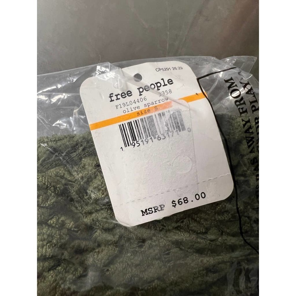 Free People Olive Green Lace Ruffled Tank Top - Picture 5 of 5
